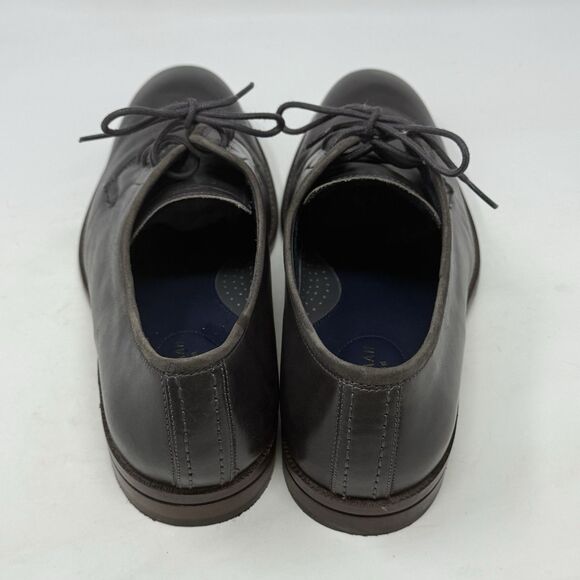 Cole Haan Grand Warner Shoes Mens 9.5 Gray Leather Classic Oxford Derby Dress - Picture 10 of 16